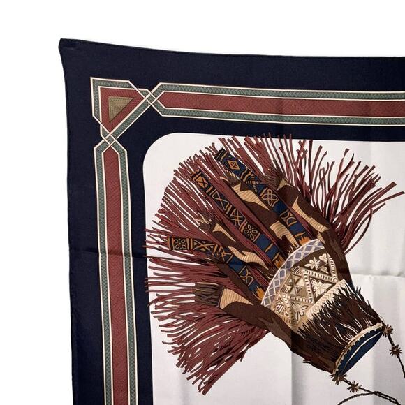 Hermes Hermès Cuirs Du Desert Silk Scarf 90cm Square Carre - Picture 2 of 16